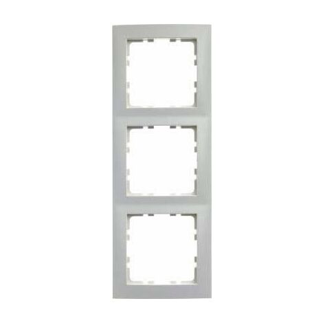 HAGER S1  CADRE 80 X 80 3 ÉLÉMENTS BLANC POLAIRE