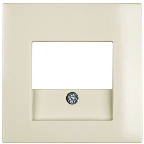 HAGER S1  PLAQUE CENTRALE PRISE TAE GLOSS BLANC