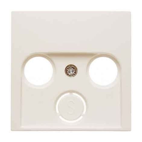 HAGER S1  PLAQUE DE CONNECTEUR DOUBLE TRIPLE GLOSS BLANC BERKER 12038982