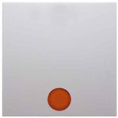 HAGER S1 - TECLA CON LENTE BRILLO BLANCO POLAR