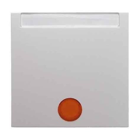 HAGER S1  TOUCHE AVEC PORTE PANNEAU LENTILLE SENS GLOSS BLANC POLAIRE