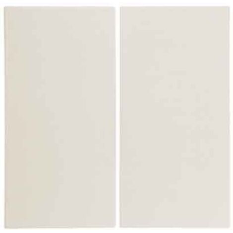 HAGER S1  TOUCHE SANS LENTILLE POUR MÉCANISME DOUBLE BRILLANCE BLANC