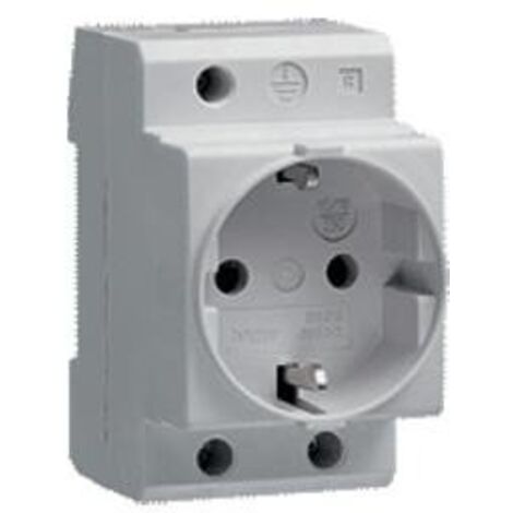 HAGER SN016P  Base enchufe schuko 10/16A 230V 2P+TT