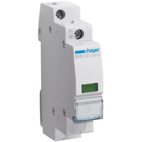 HAGER Spia luminosa LED verde 230VAC SVN121