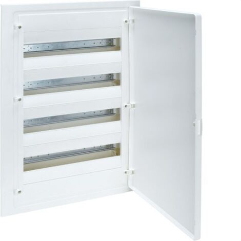 Hager – Tableau électrique encastré 4 rangées 72 modules IP40 – VF418PES – Indice IK07 – Conforme RoHS et WEEE