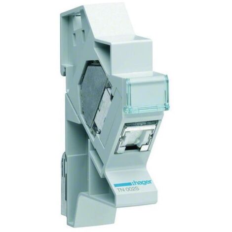 Hager TN002S 594997 RJ45 Cat.6 STP Stecker + Halterung