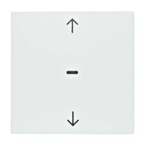 HAGER TOUCHE SIMPLE VOLET AM SANS B BLANC POLAIRE BRILLANT BERKER 85241189
