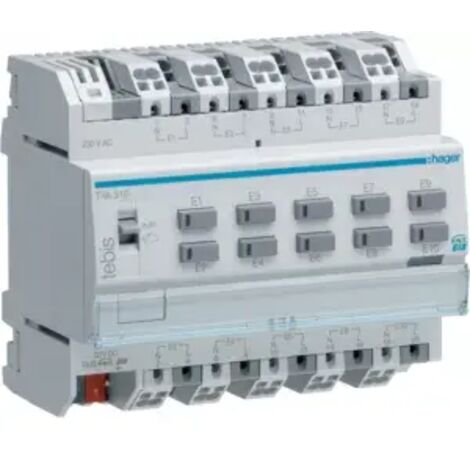 HAGER TXA310 KNX BINÄREINGANG 10 GESCHWINDIGKEIT 230 V MIT TL-BEFEHL 6TE