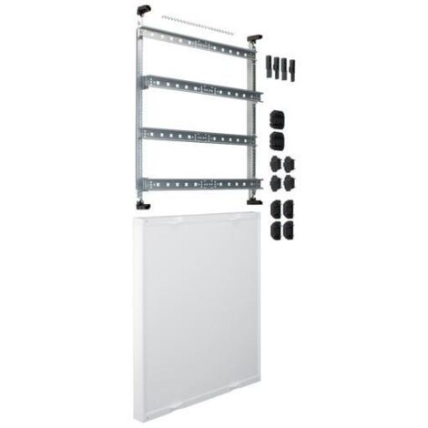 Hager UD42A1 Plaque de finition blanc pour installation électrique