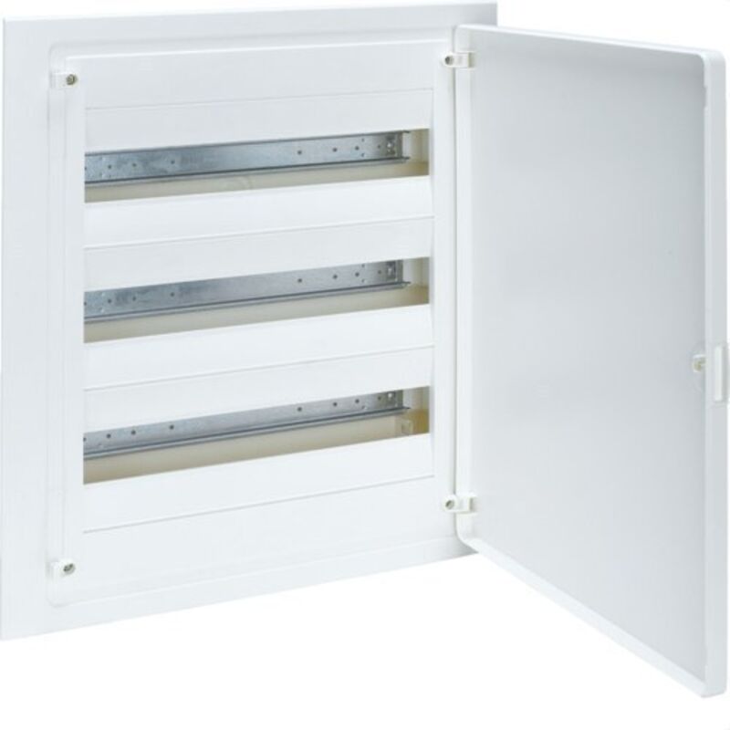 VF318PES vf golf panneau électrique encastré 3 rangées 54 modules porte blanche bande qc - Hager