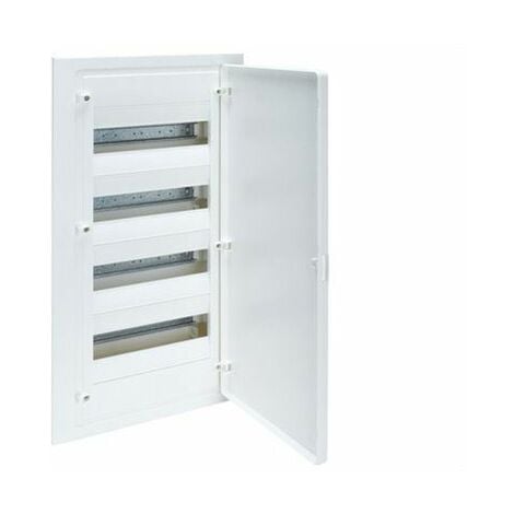 HAGER VF412PE  Tableau électrique encastrable VF golf 4 rangées 48 modules blanc opaque+bandeau