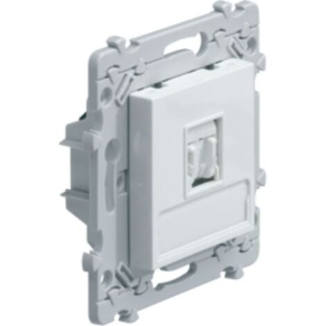 Hager   WE226   Essensya prise RJ45 CatEgorie 6 STP pour Grade 3 Blanc