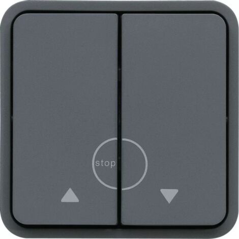 Hager WNA301 Poussoir volet roulant Cubyko gris - gris
