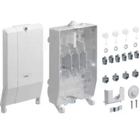 Hager ZAN334C Robustes Elektronikgehäuse Grau IP54