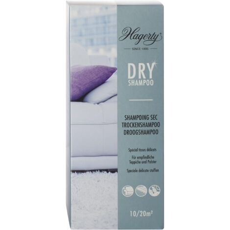 Hagerty Dry Shampoo detergente per tappeti, 500 g, speciale shampoo a secco in polvere, extra per tappeti delicati, moquette, tessuti per mobili, smacchiatori, tappeti e tappezzeria, a secco