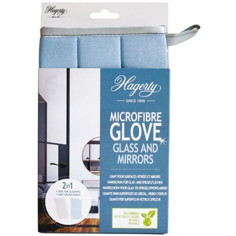 HAGERTY - Gant microfibre pour surfaces vitrées et miroirs