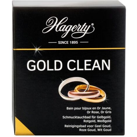 HAGERTY - Gold clean bain bijoux or jaune, blanc, rose 170ml