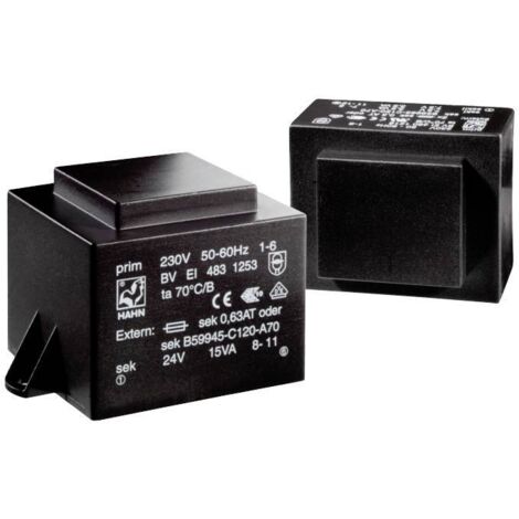 Hahn BV EI 481 1167 Transformateur pour circuits imprimés 1 x 230 V 1 x 9 V/AC 10.0 VA C548082