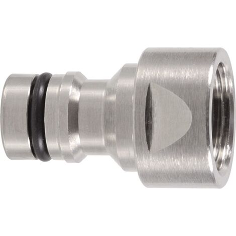 Hahnstecker plus Messing vernickelt Innengewinde G 1/2 ″