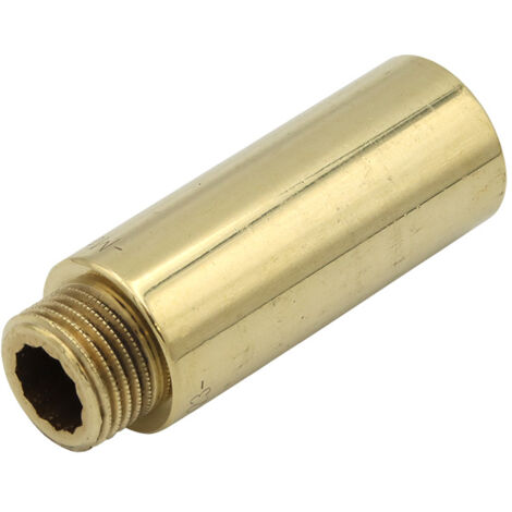 GENERAL FITTINGS Hahnverlängerung 1/2"x65mm Messing Gewindeverlängerung