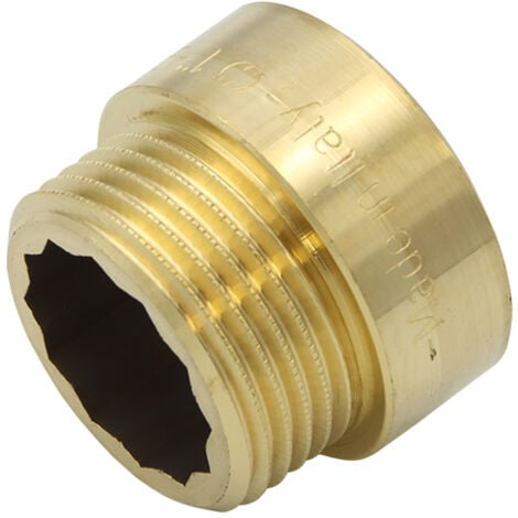 Hahnverlängerung 1"x15mm Messing Gewindeverlängerung Rohrverlängerung