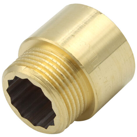 Hahnverlängerung 3/4" x 20 mm Messing Gewindeverlängerung