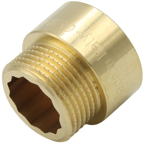 Hahnverlängerung 3/4"x15mm Messing Gewindeverlängerung