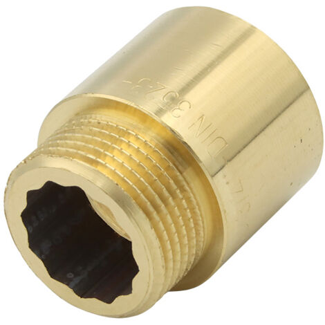 Hahnverlängerung 3/4"x25mm Messing Gewindeverlängerung