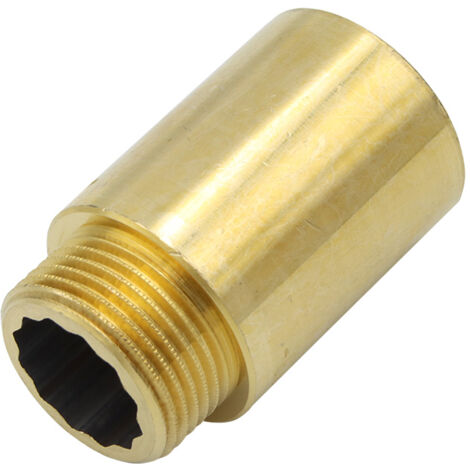 Hahnverlängerung 3/4"x40mm Messing Gewindeverlängerung