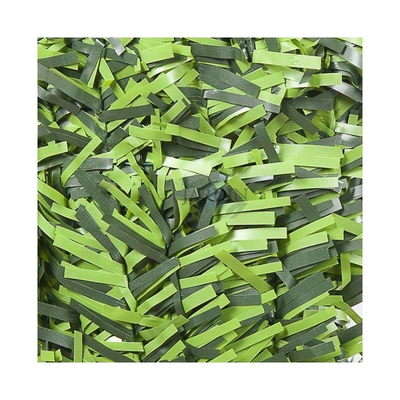 Suinga - Haie artificielle bicolore à feuilles larges 110 tiges, 1 x 3 mètres, Brise-Vue décoration occultation 95%, vert