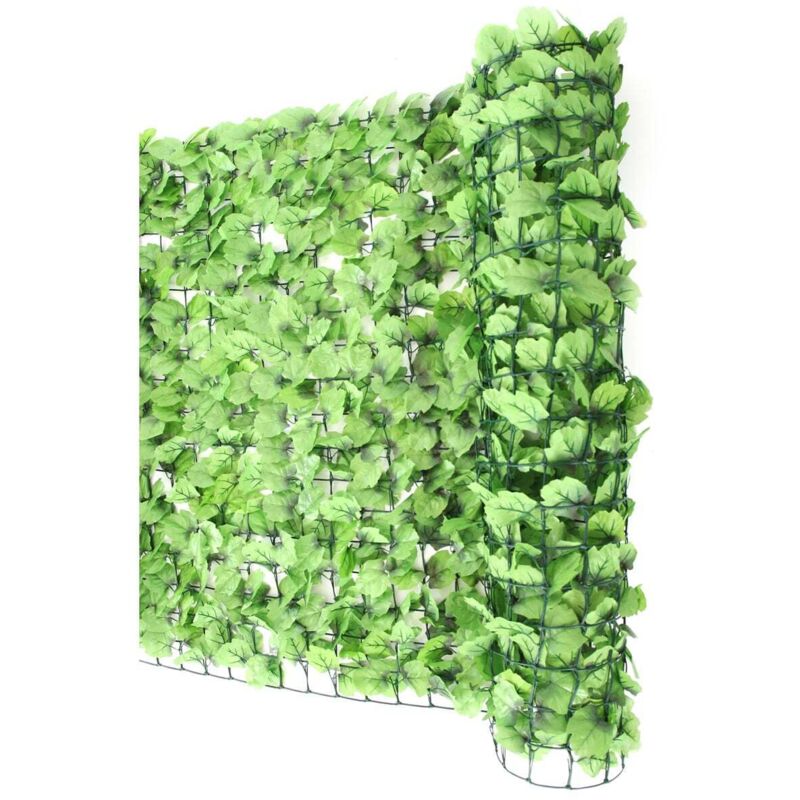 HHG - Haie artificielle/brise vue pour balcon, feuilles, 300x100cm