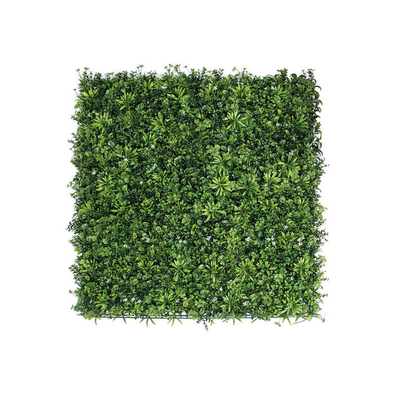 Jardin Artificielle Vertical Jasmin Élément Décoratif d'Intérieur Haie Artificielle sur Mur Lisse 100 x 100 cm - Plantawa