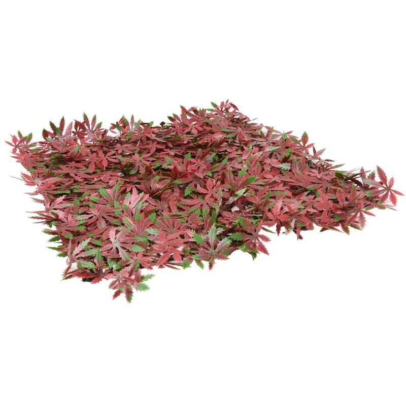Plantawa - Jardin Artificielle Vertical Polypropylène Érable Élément Décoratif d'Intérieur Haie Artificielle sur Mur Lisse 4 Unités 25 x 25 cm