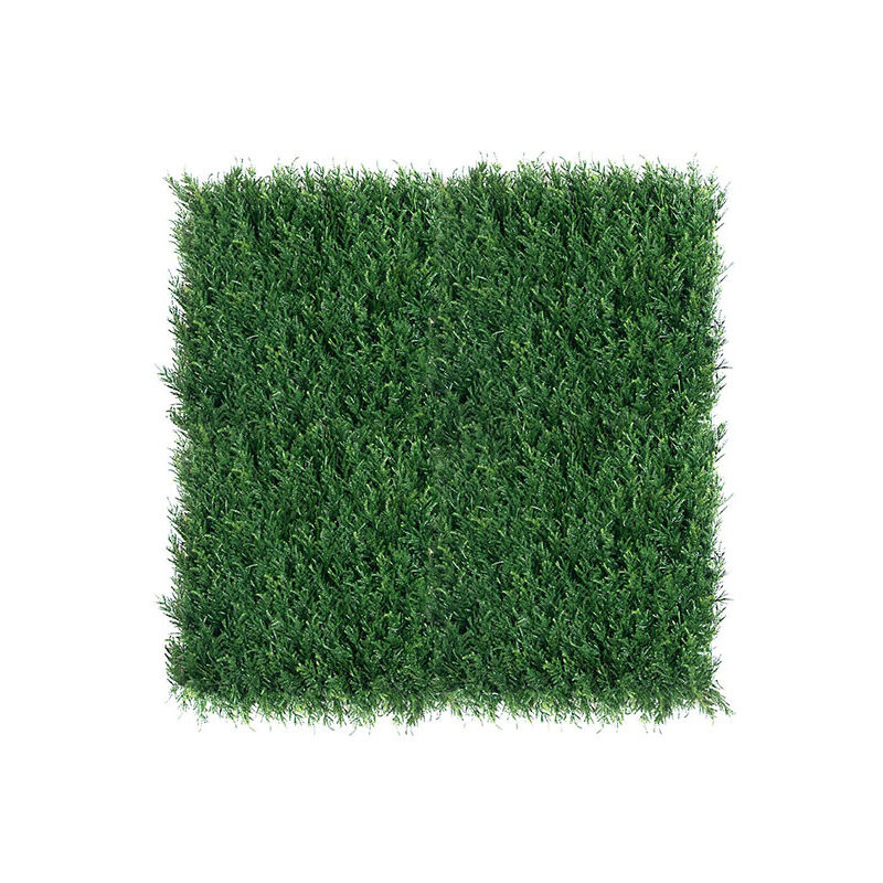 Jardin Artificielle Vertical Dense Élément Décoratif d'Intérieur Haie Artificielle sur Mur Lisse 100 x 100 cm - Plantawa