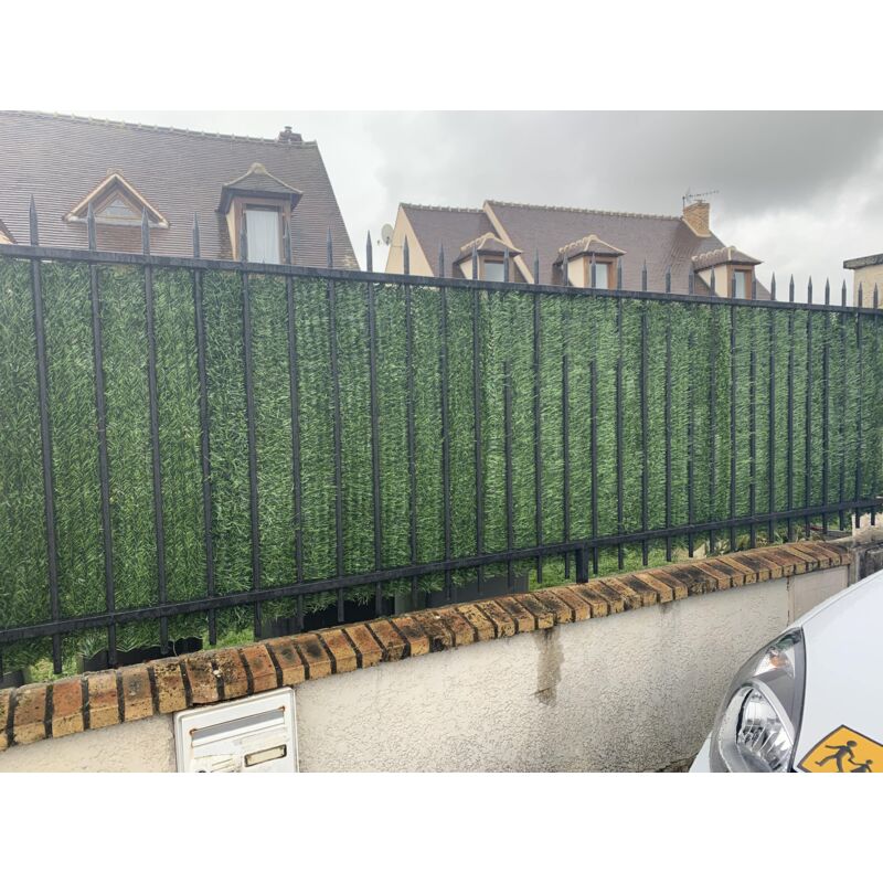 Haie végétale artificielle 110 brins, Long 24 m, Hauteur 1 m