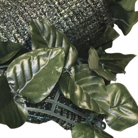 Haie de feuilles de laurier artificiel avec filet en PVC vert 1x3 mt feuilles synthe'tiques lavables pour une utilisation en exte'rieur
