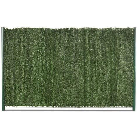 Haie synthétique occultante 129 brins premium - H1,5m x L 3m