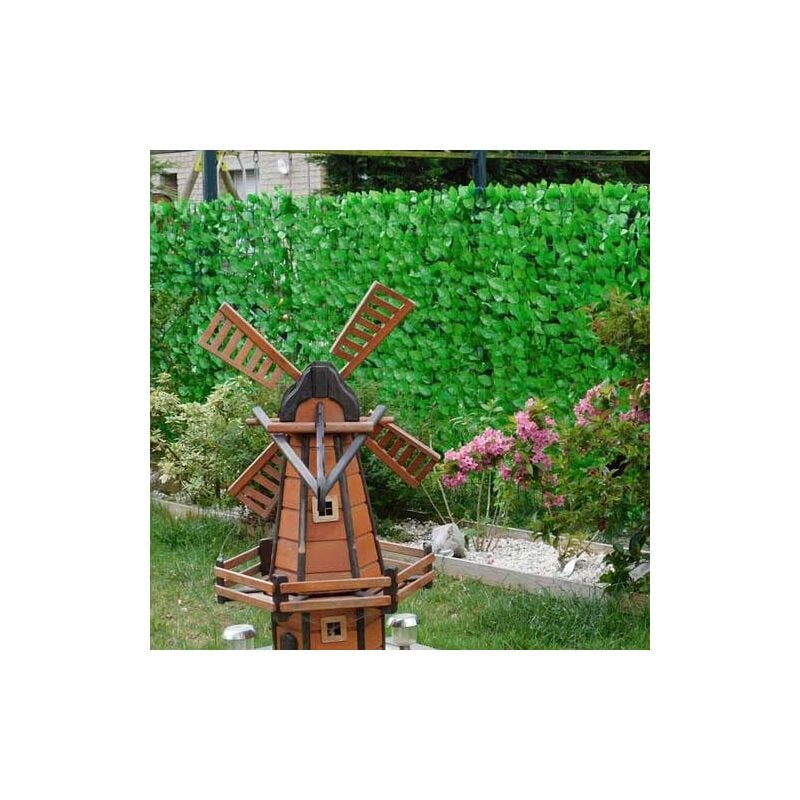 Haie artificielle feuillage rosier, Long 9 m, Hauteur 1.50 m