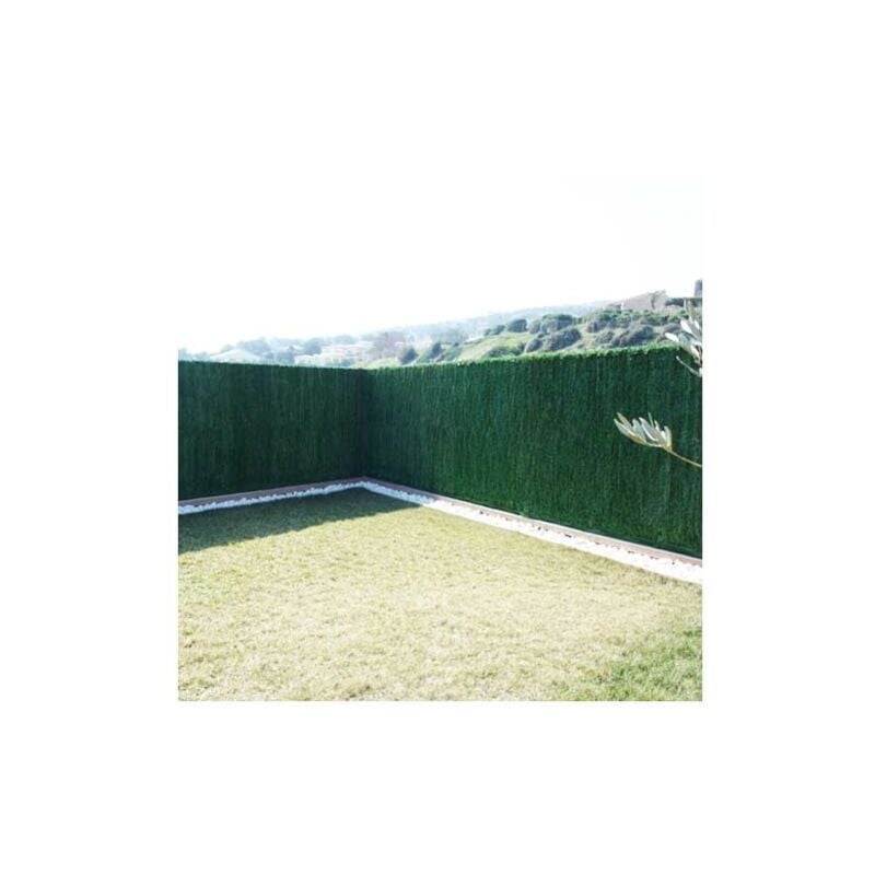 Jet7garden - Haie végétale artificielle Ultra 126 brins - Long 15 m, Hauteur 1 m