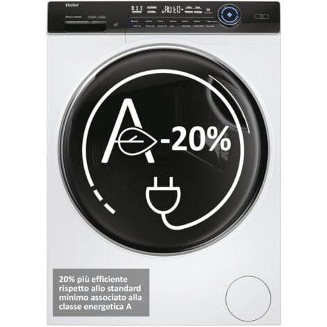 Haier 979 HW120-B14979EU1. Tipo di carica: Caricamento frontale. Capacità cestello: 12 kg, Classe di efficienza della centrifuga: B, Silenziosità (centrifuga): 70 dB, Velocità di centr... - HW120B1497