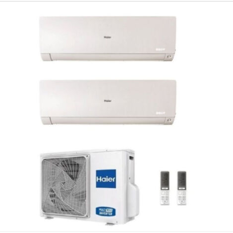 HAIER Condizionatore dualsplit Flexis Plus 12000+12000 btu codice prod: as35s2sf1famw3(x2) 2u50s2sm1fa