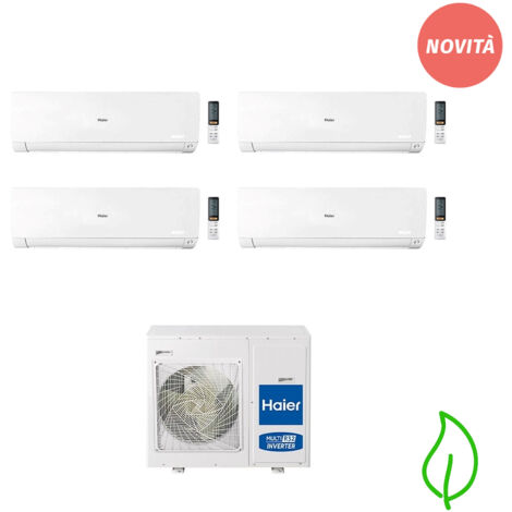 HAIER Condizionatore quadrisplit Flexis Plus 7000+7000+9000+12000 btu codice prod: as20(20)(25)(35)s2sf1 4u75s2