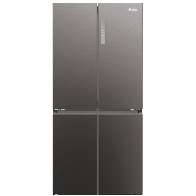 Haier HCR3818ENMD Cube 83 Series 3 Frigorifero Americano 467 Litri No Frost Classe E (Grigio)