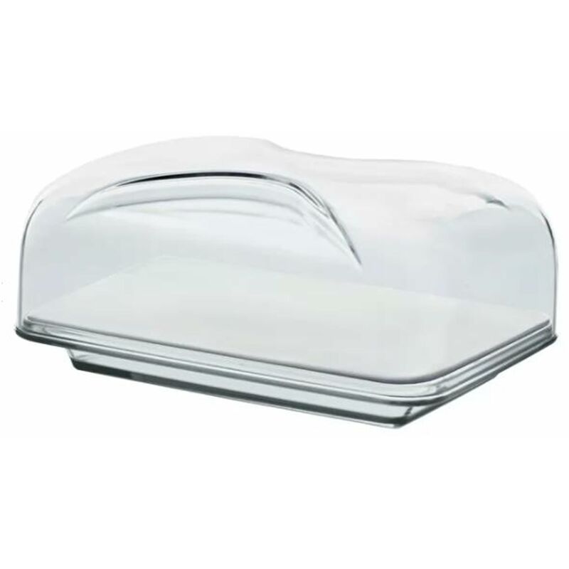 HAGCB40 Cheese Box, con Vassoio, Tagliere in Porcellana e Coperchio, Rettangolare, Elegante, 25,5x18x11,5 cm by Guzzini - Haier