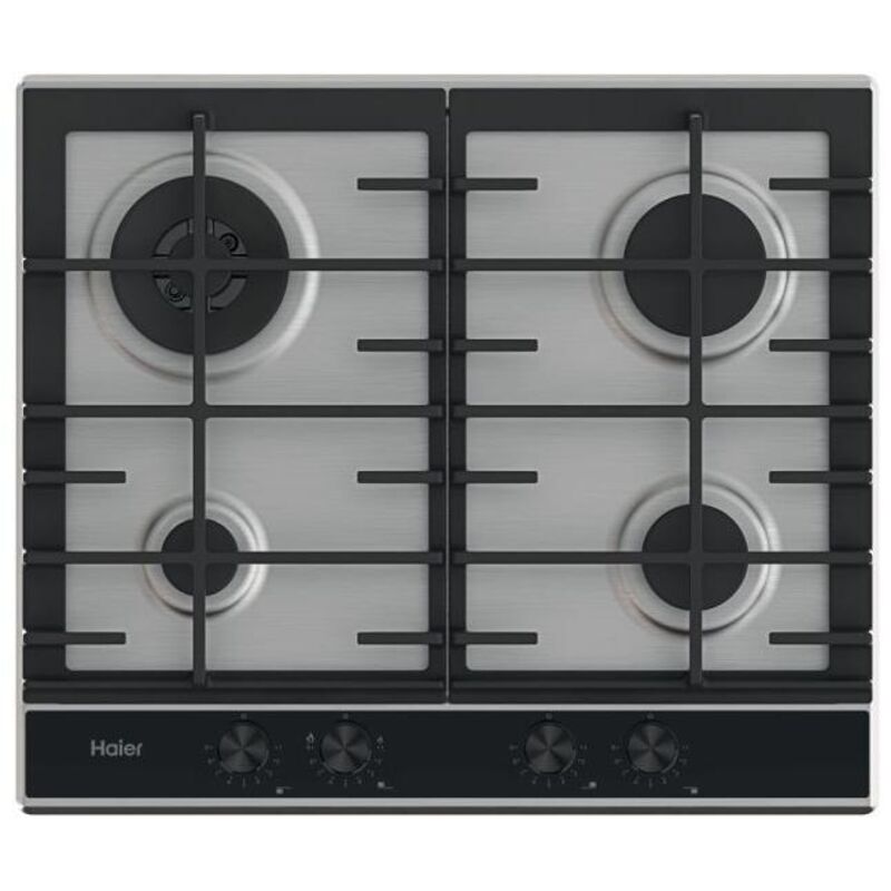 Haier Grau Hahg6br4xh 4-Zonen-Gas-Kochfeld Inox 595 Cm