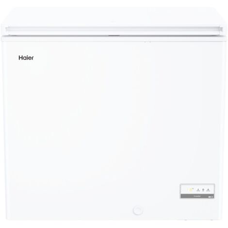 Haier HCE200D. Capacità netta congelatore: 196 L, Classe climatica: SN-T, Capacità di congelamento: 12,5 kg/24h, Autonomia senza energia elettrica: 21 h, Emissione acustica: 39 dB, Punteggio: 4. C...