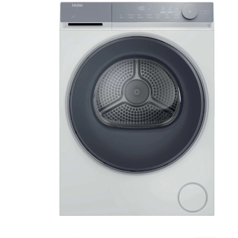 Haier HD90-A367U1-IT Series 7 Asciugatrice Pompa di Calore 9 KG Classe A WiFi (Bianco - Grigio)