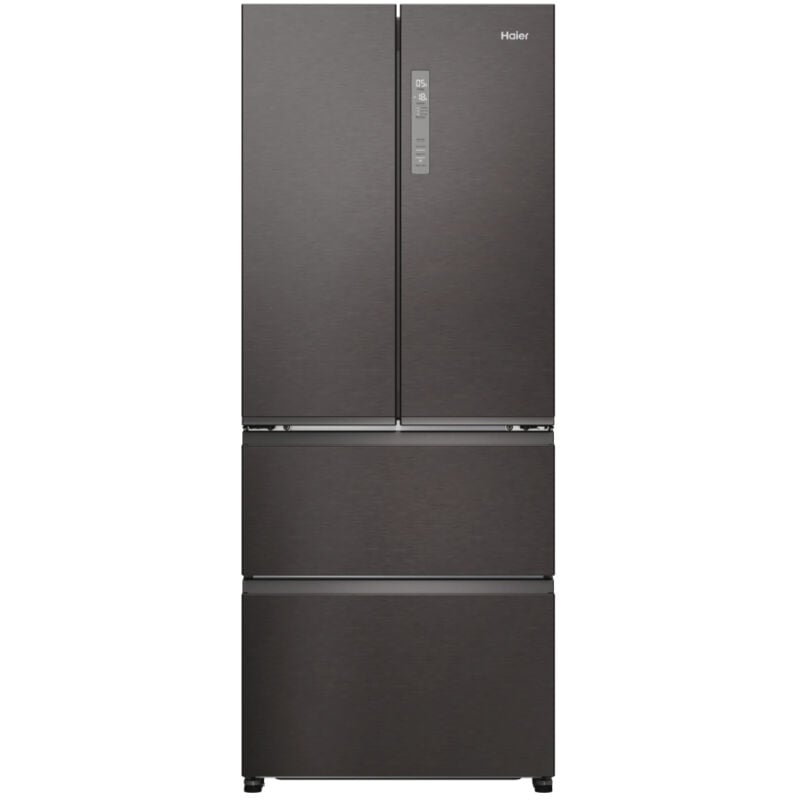 Haier HFR3718ENMD Frigorifero Americano 402 Litri No Frost Classe E (Inox)