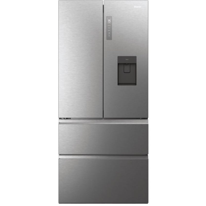 Haier FD 83 Serie 7 HFW7819EWMP Frigorifero Side by Side Libera Installazione 537 L Classe E Platino Acciaio Inossidabile