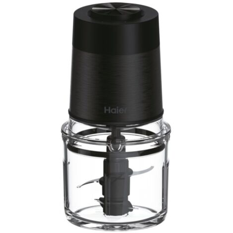 Haier I-Master Serie 5 Tritatutto 4 Lame in Acciaio Inox Ciotola in Vetro 0,5 L Nero